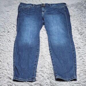 Torrid Jegging Jeans Womens 18 18R Super Soft Blue Denim Skinny Stretch 3 Button
